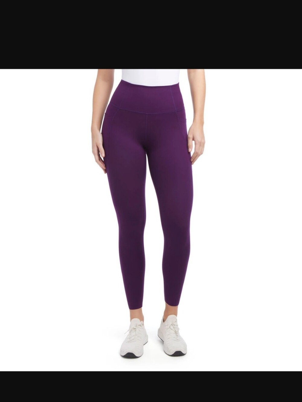 Danskin Purple High Waist Brushed Women's Active Leggings (1806539)